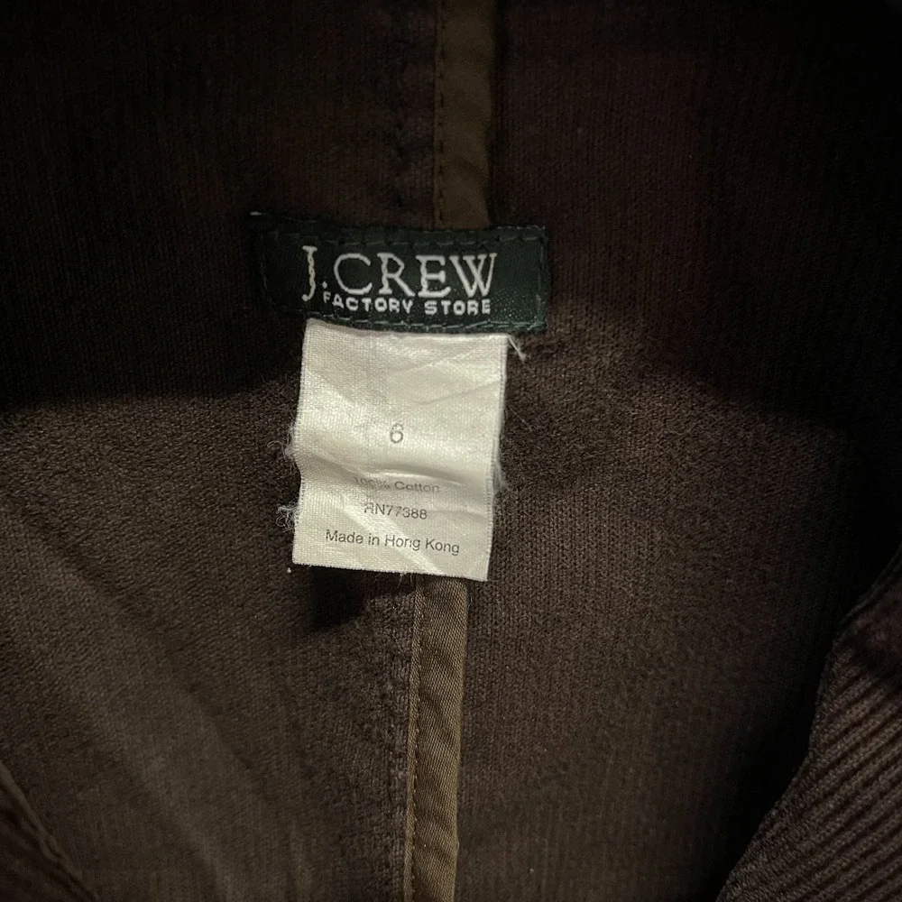 Vintage J Crew Corduroy Blazer Women's 6 Brown  Corp Retro‎ Hong Kong